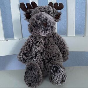 Jellycat Furry Brown Retired Marty  Moose Plush Small